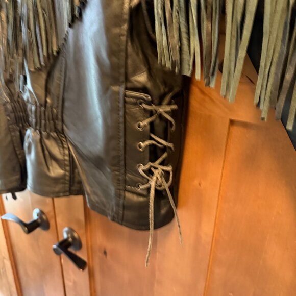 Leather Club Sheepskin Leather Jacket w/removable vest Womens' XL (est'd.) - Picture 13 of 16